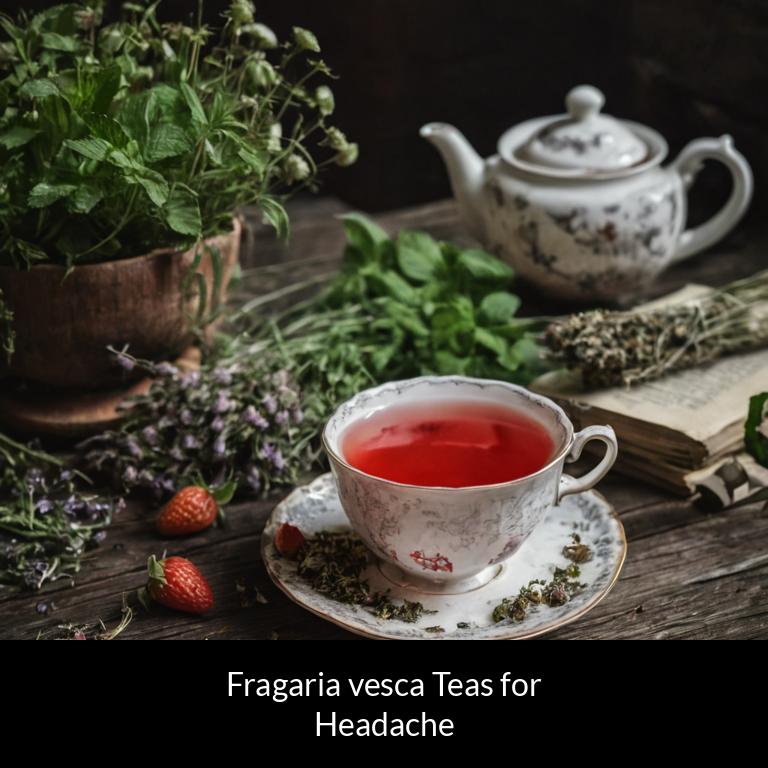 herbal teas for headache fragaria vesca herbs