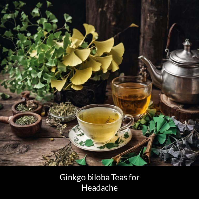 herbal teas for headache ginkgo biloba herbs