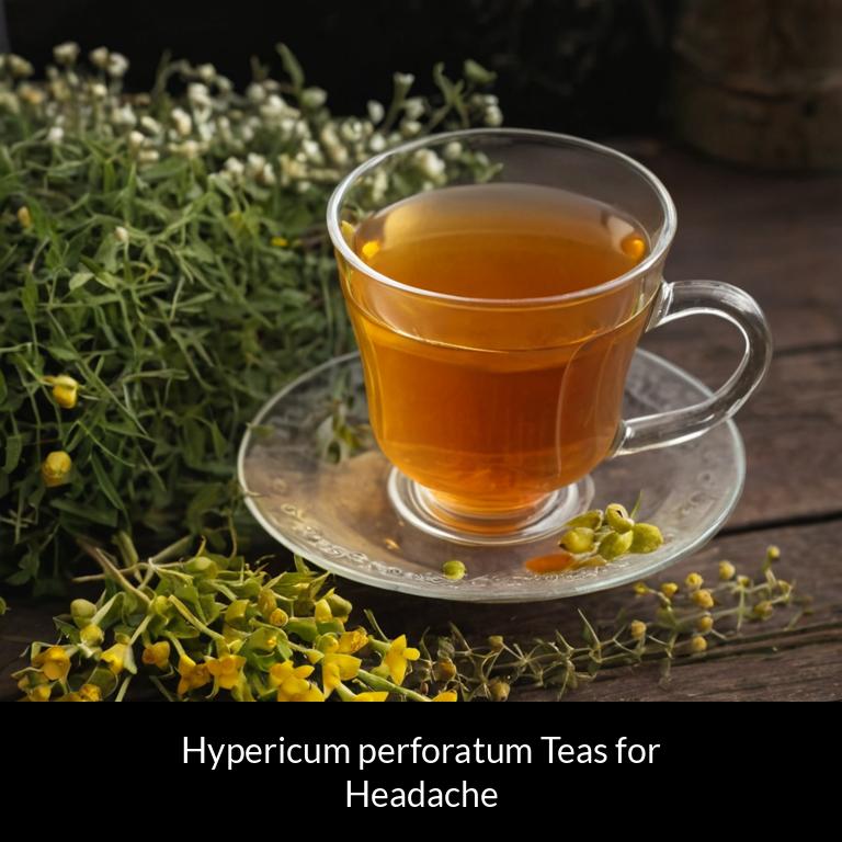 herbal teas for headache hypericum perforatum herbs