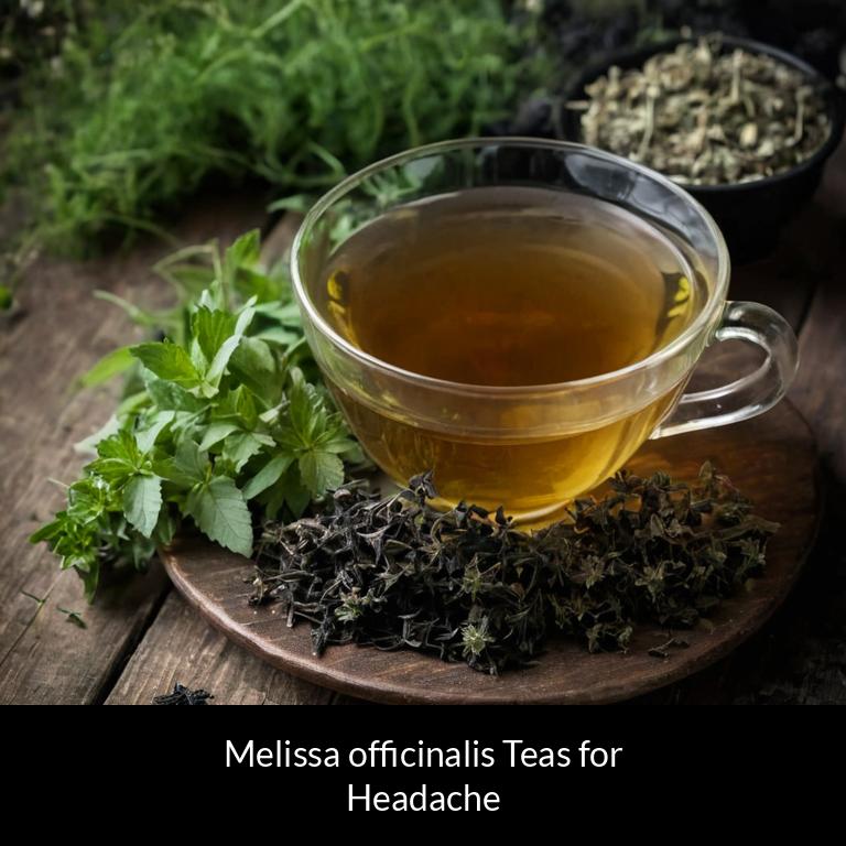 herbal teas for headache melissa officinalis herbs