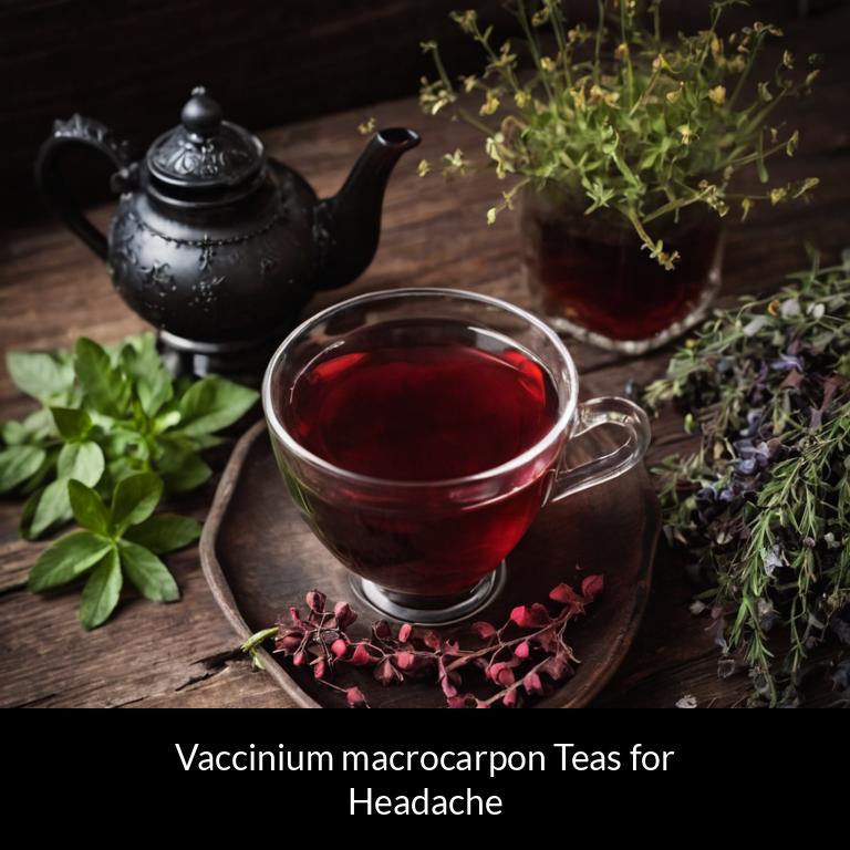 herbal teas for headache vaccinium macrocarpon herbs
