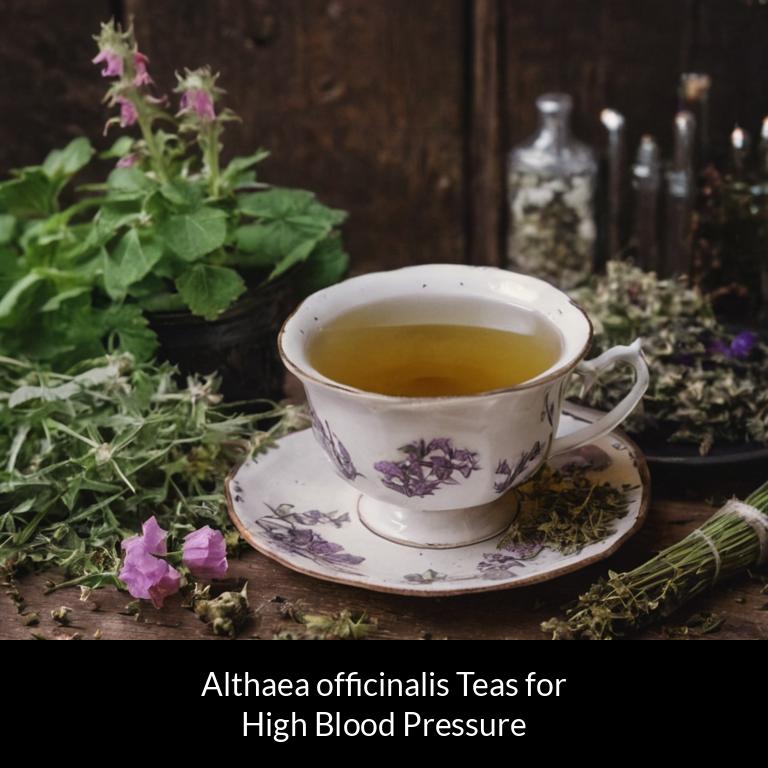 herbal teas for high blood pressure althaea officinalis herbs