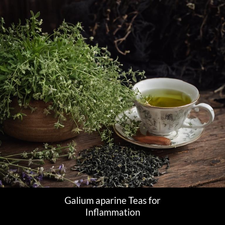herbal teas for inflammation galium aparine herbs