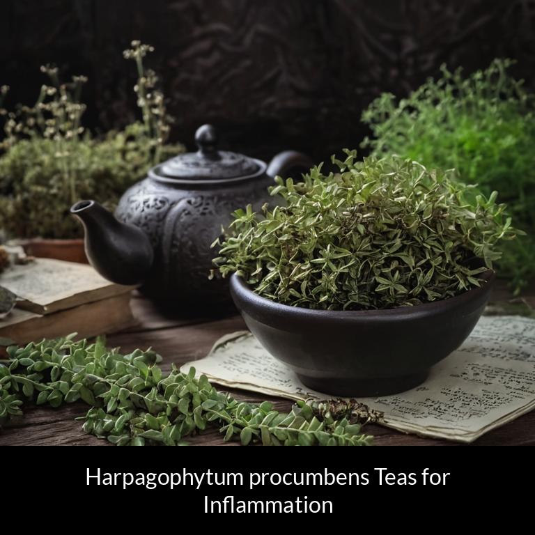 herbal teas for inflammation harpagophytum procumbens herbs