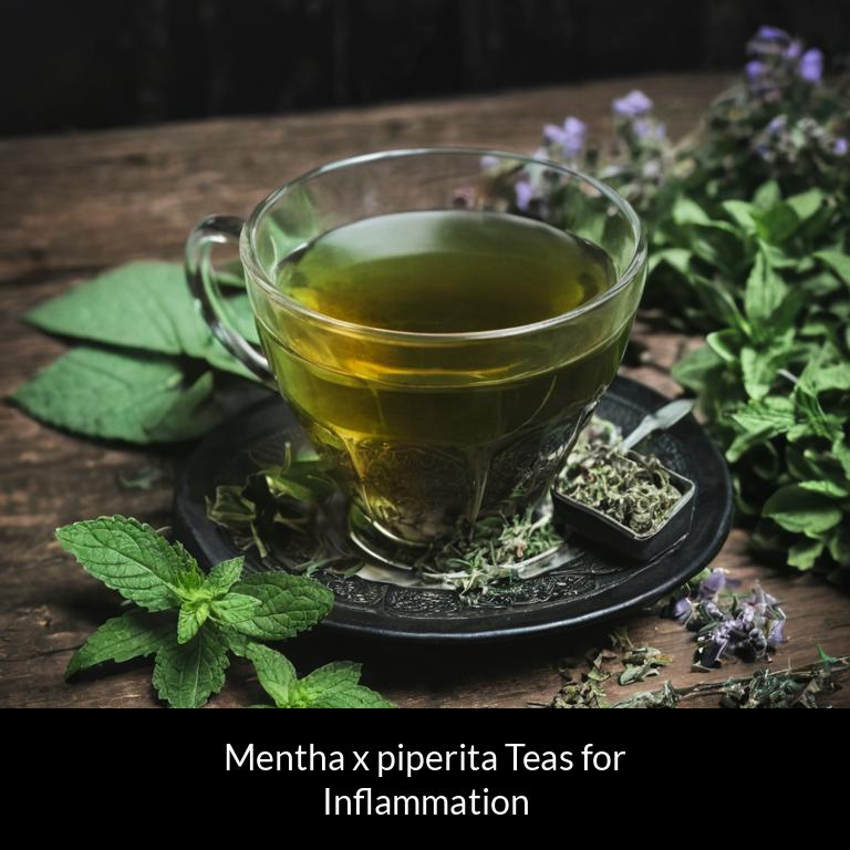herbal teas for inflammation mentha x piperita herbs