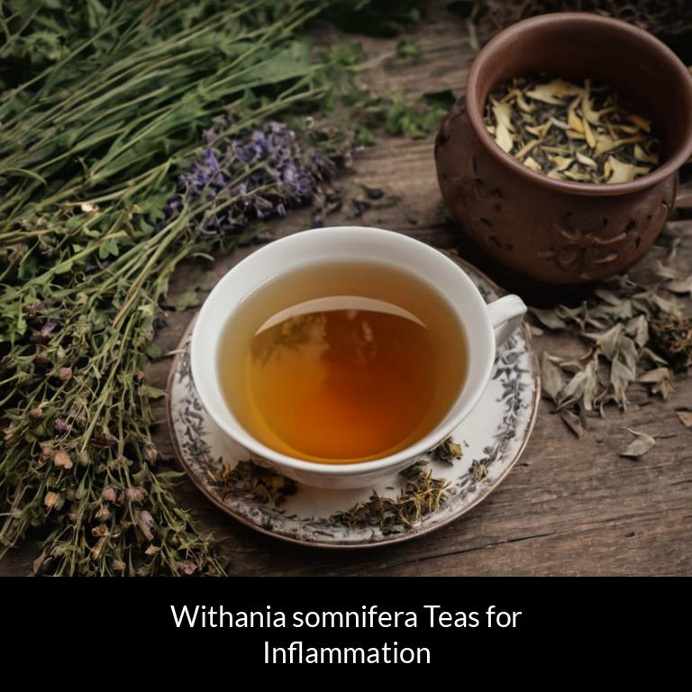 herbal teas for inflammation withania somnifera herbs