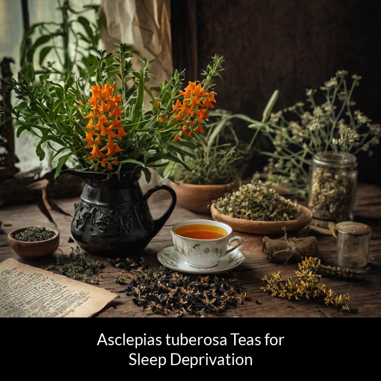 herbal teas for sleep deprivation asclepias tuberosa herbs