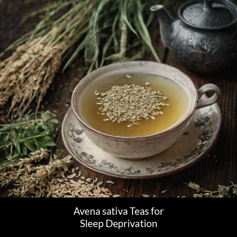 herbal teas for sleep deprivation avena sativa herbs