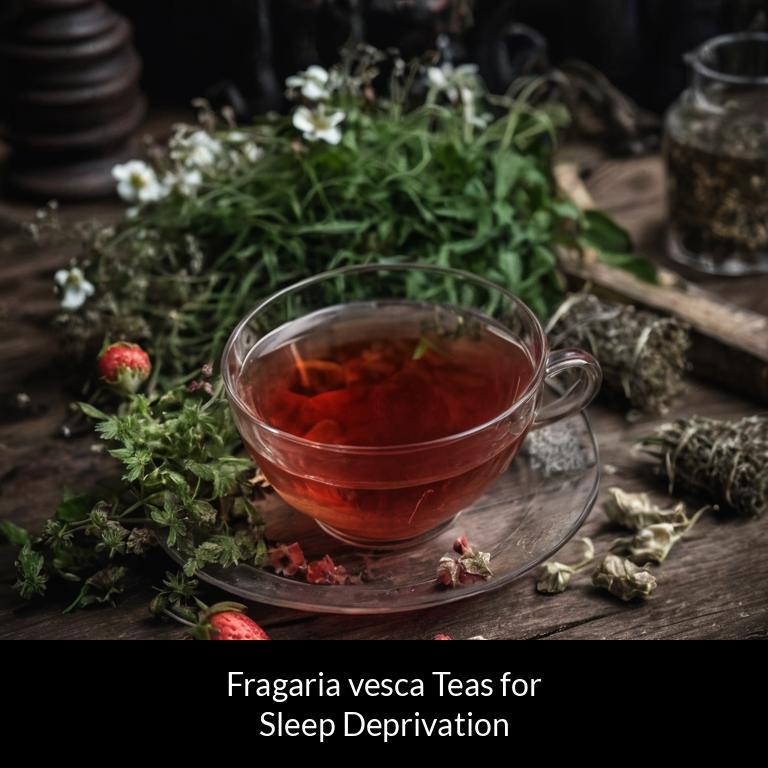 herbal teas for sleep deprivation fragaria vesca herbs