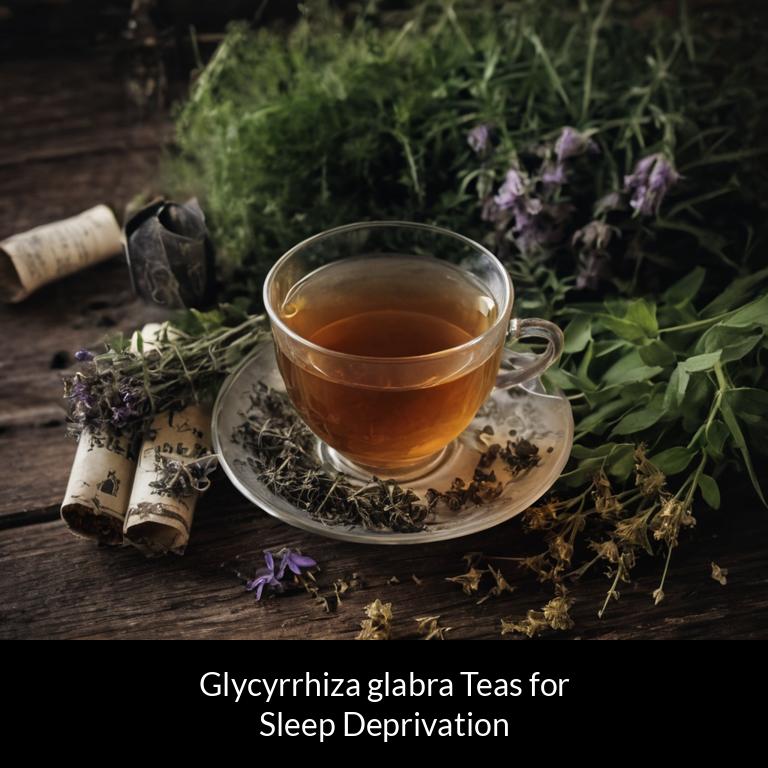 herbal teas for sleep deprivation glycyrrhiza glabra herbs