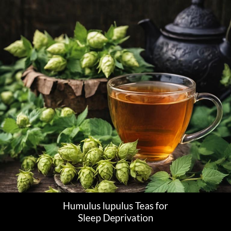 herbal teas for sleep deprivation humulus lupulus herbs