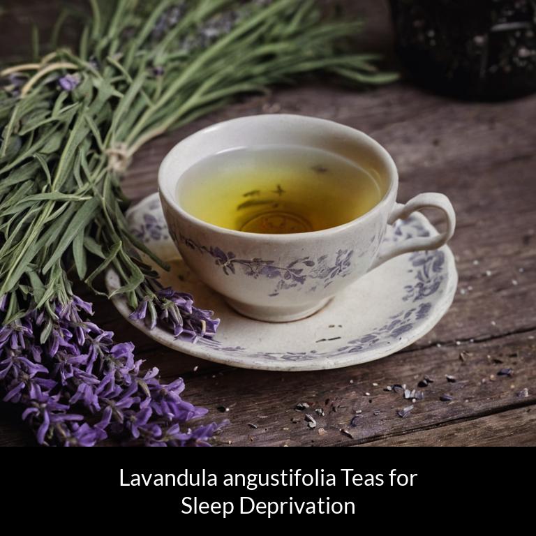herbal teas for sleep deprivation lavandula angustifolia herbs