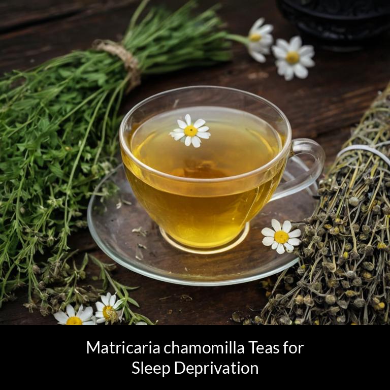 herbal teas for sleep deprivation matricaria chamomilla herbs