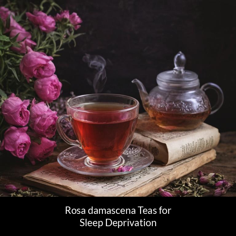 herbal teas for sleep deprivation rosa damascena herbs