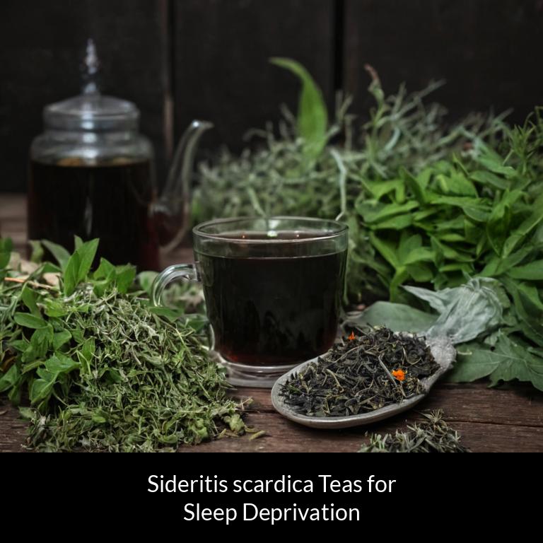 herbal teas for sleep deprivation sideritis scardica herbs