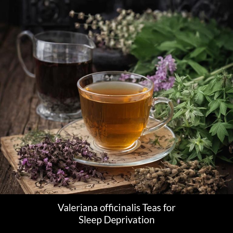 herbal teas for sleep deprivation valeriana officinalis herbs
