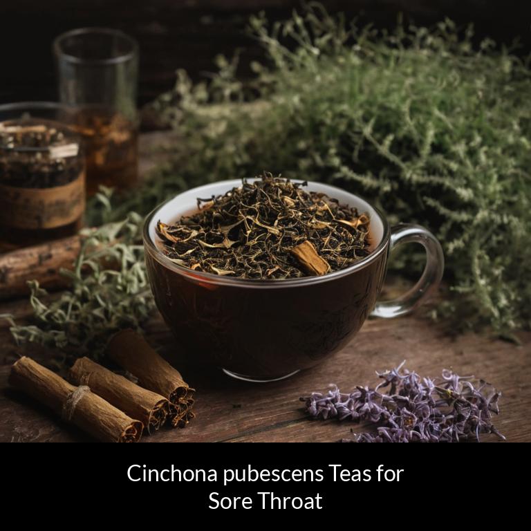 herbal teas for sore throat cinchona pubescens herbs