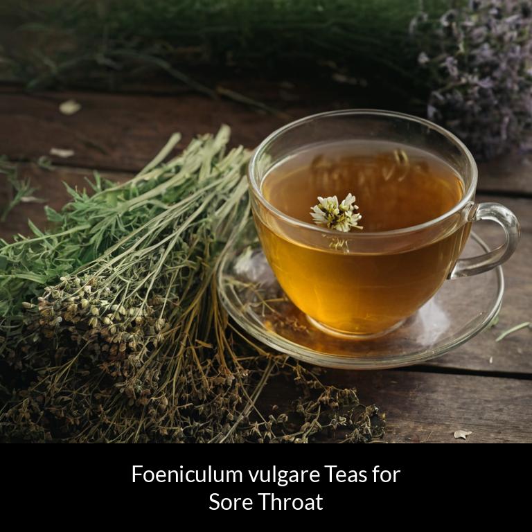 herbal teas for sore throat foeniculum vulgare herbs