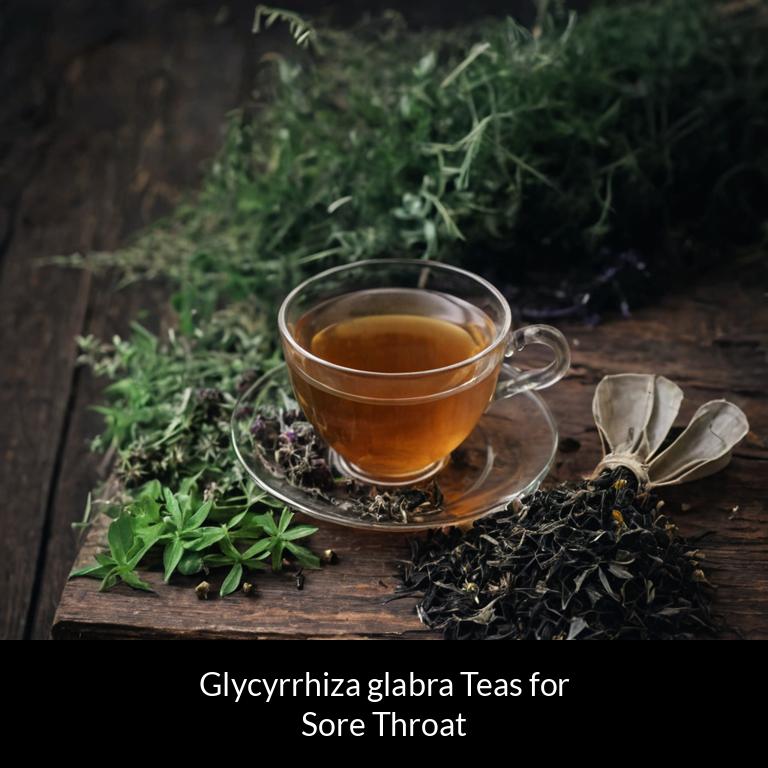 herbal teas for sore throat glycyrrhiza glabra herbs