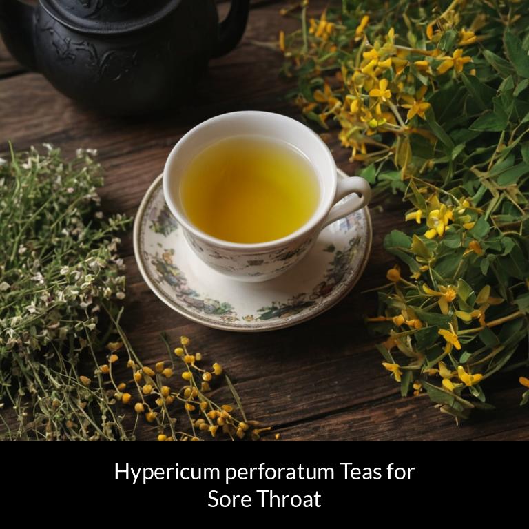 herbal teas for sore throat hypericum perforatum herbs