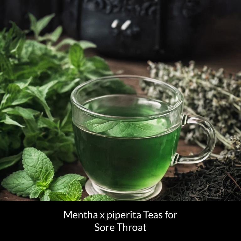 herbal teas for sore throat mentha x piperita herbs