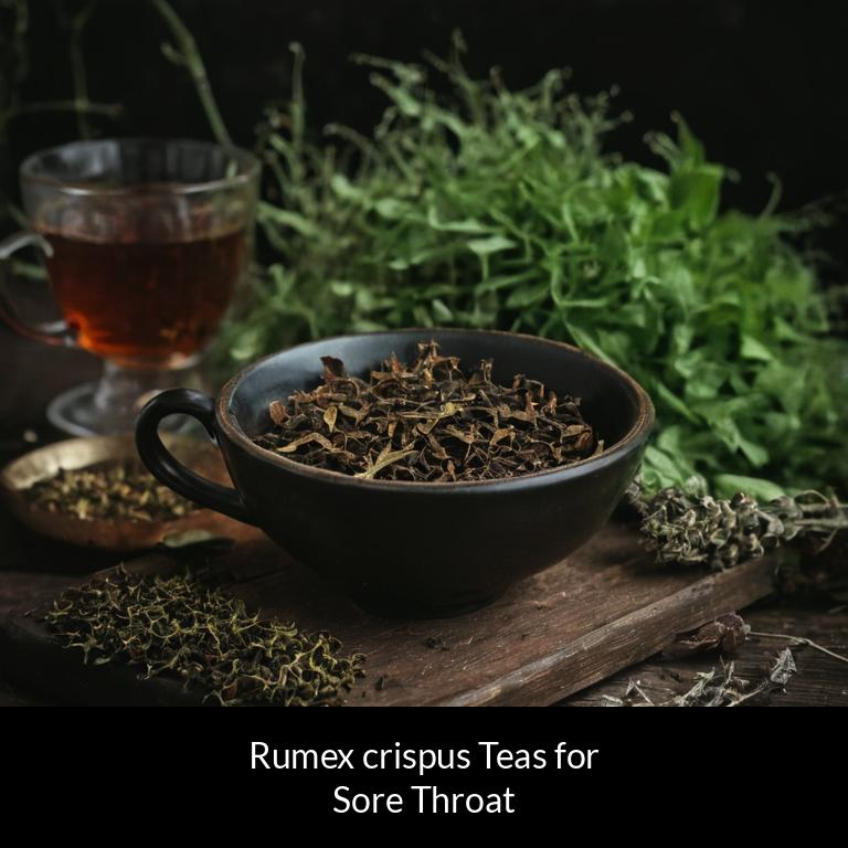 herbal teas for sore throat rumex crispus herbs