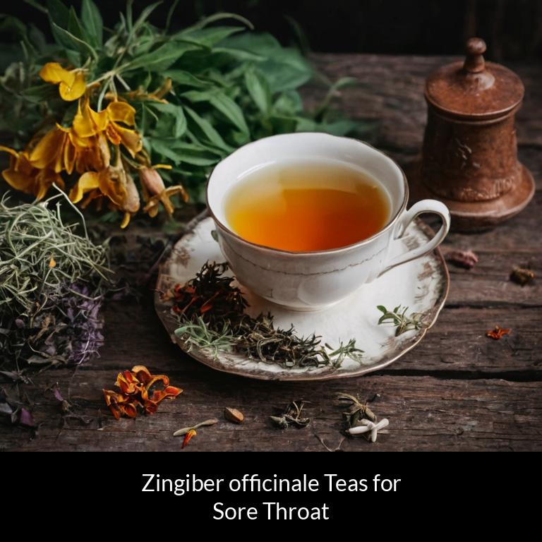 herbal teas for sore throat zingiber officinale herbs
