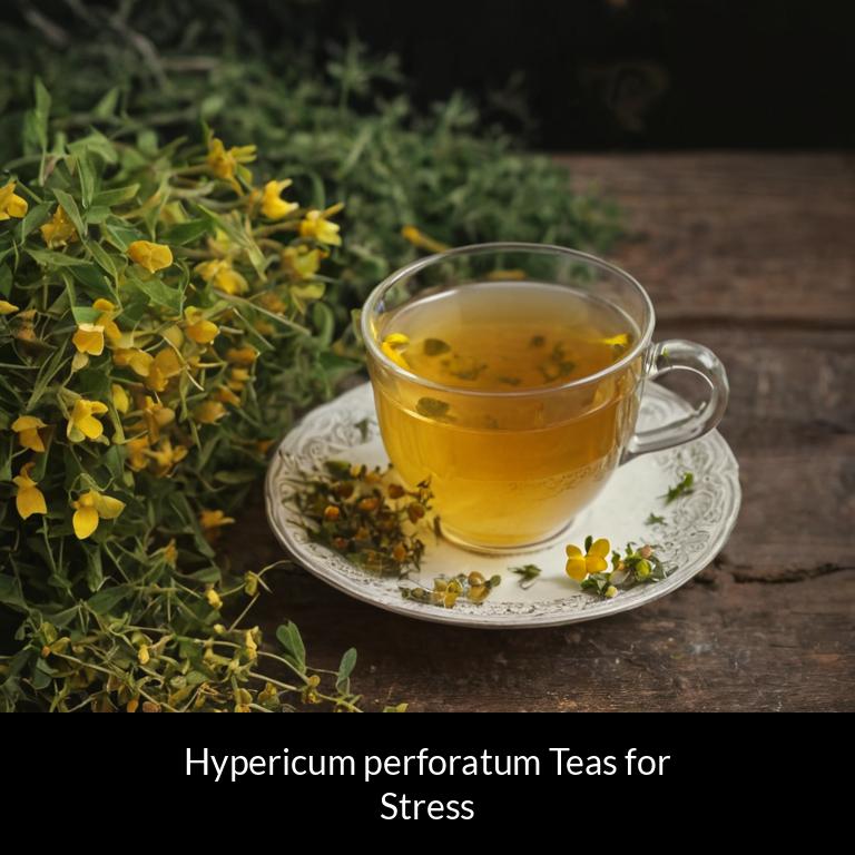 herbal teas for stress hypericum perforatum herbs