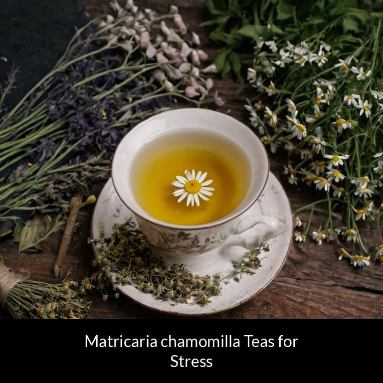 herbal teas for stress matricaria chamomilla herbs