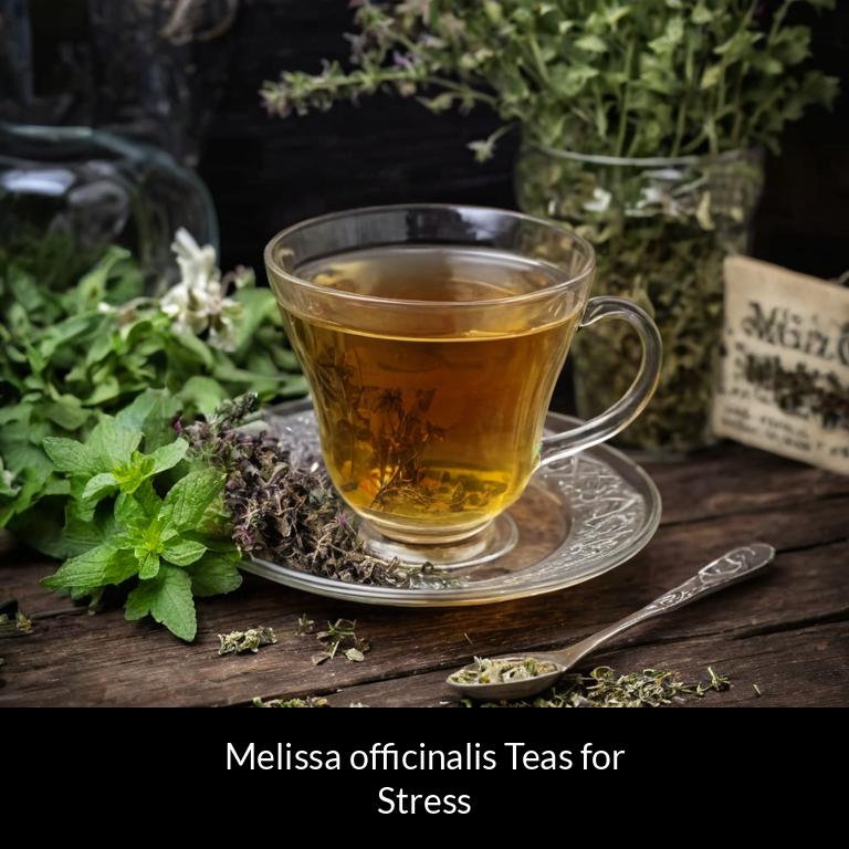 herbal teas for stress melissa officinalis herbs