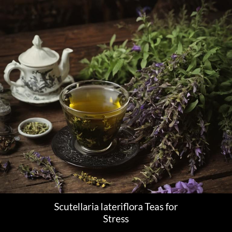 herbal teas for stress scutellaria lateriflora herbs