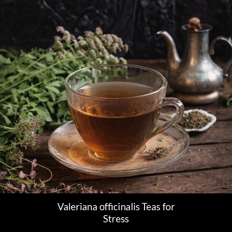herbal teas for stress valeriana officinalis herbs