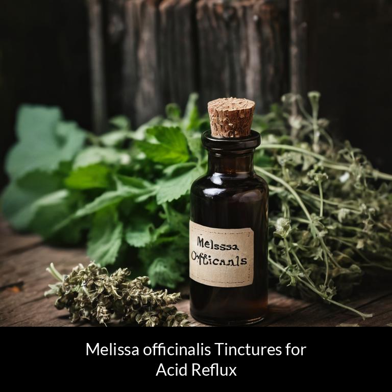 herbal tinctures for acid reflux melissa officinalis herbs