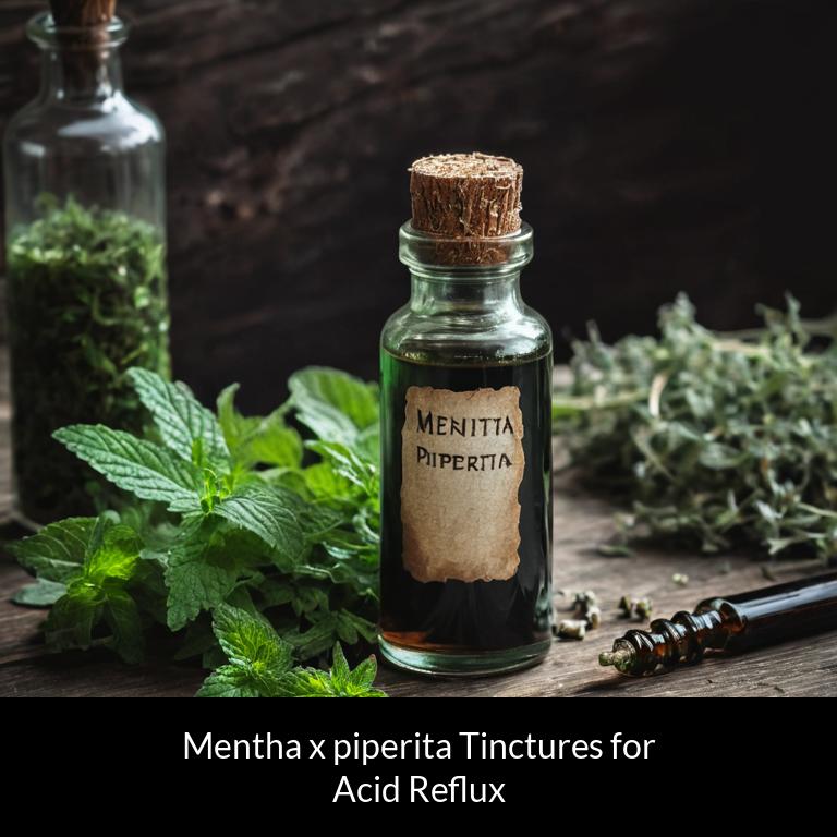herbal tinctures for acid reflux mentha x piperita herbs