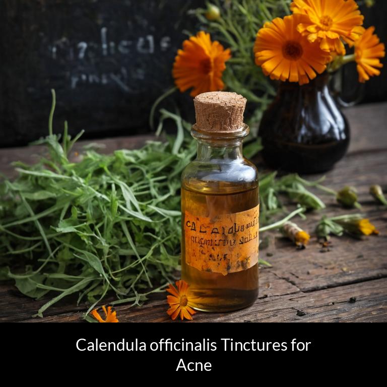 herbal tinctures for acne calendula officinalis herbs