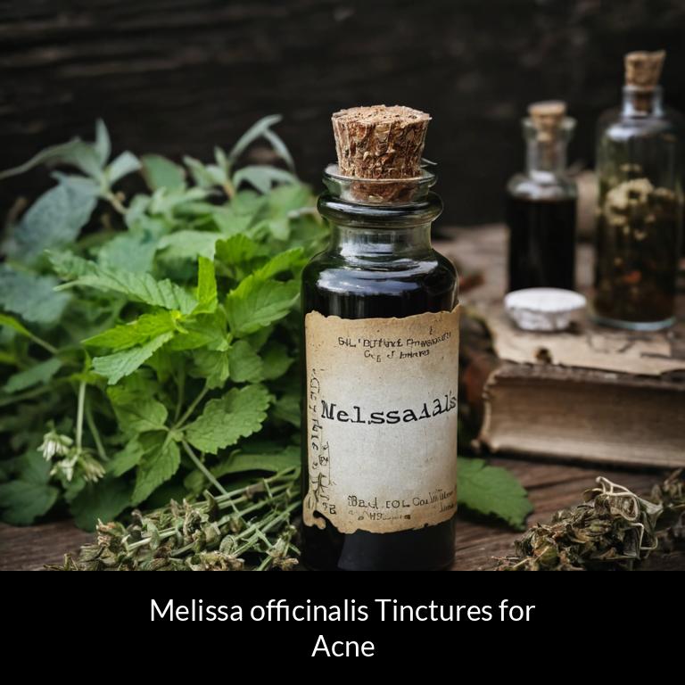 herbal tinctures for acne melissa officinalis herbs