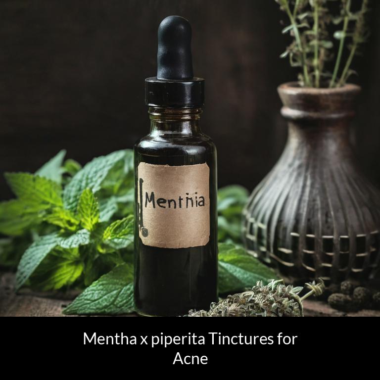 herbal tinctures for acne mentha x piperita herbs
