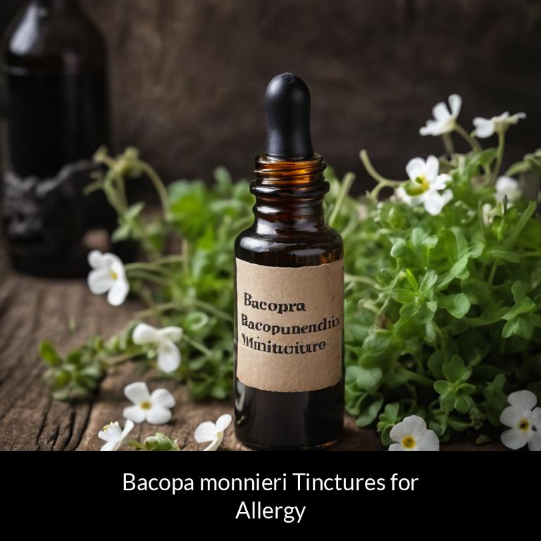 herbal tinctures for allergy bacopa monnieri herbs