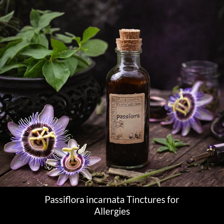 herbal tinctures for allergy passiflora incarnata herbs