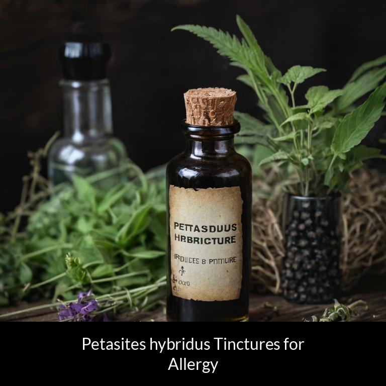herbal tinctures for allergy petasites hybridus herbs