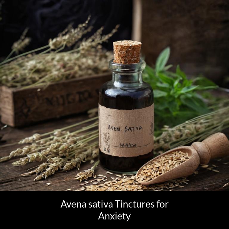 herbal tinctures for anxiety avena sativa herbs