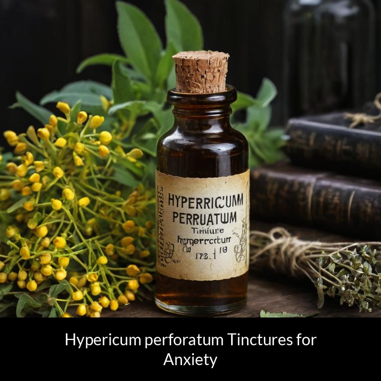 herbal tinctures for anxiety hypericum perforatum herbs