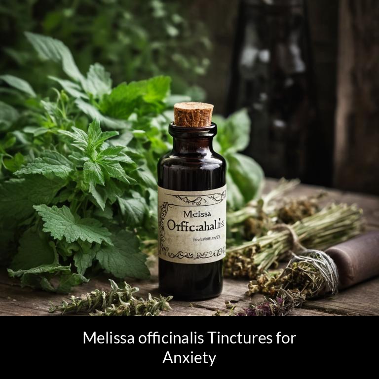 herbal tinctures for anxiety melissa officinalis herbs