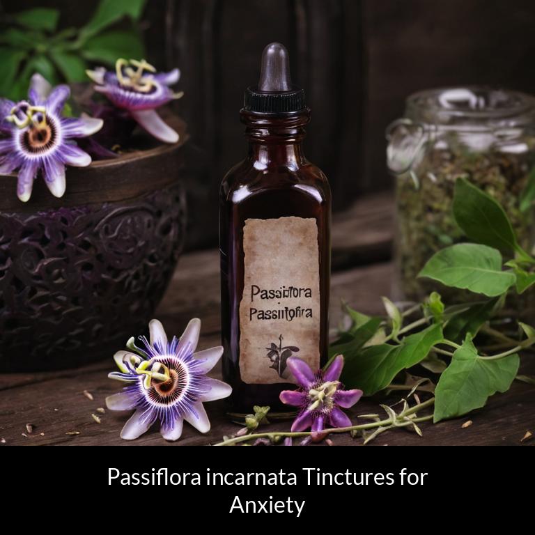 herbal tinctures for anxiety passiflora incarnata herbs