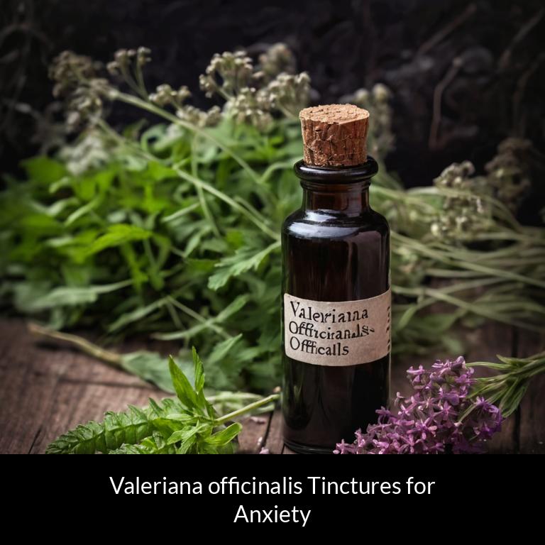 herbal tinctures for anxiety valeriana officinalis herbs