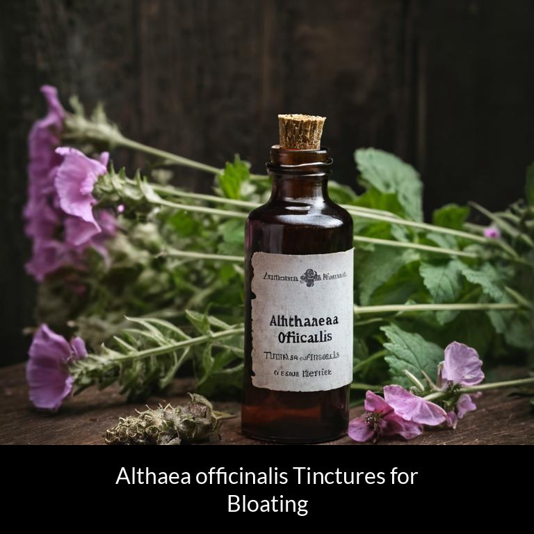 herbal tinctures for bloating althaea officinalis herbs