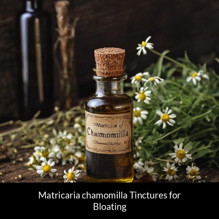 herbal tinctures for bloating matricaria chamomilla herbs