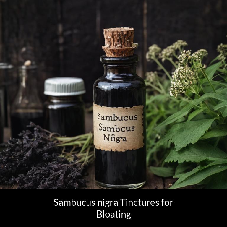 herbal tinctures for bloating sambucus nigra herbs