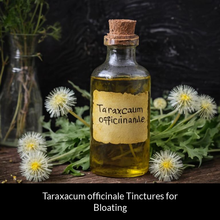 herbal tinctures for bloating taraxacum officinale herbs