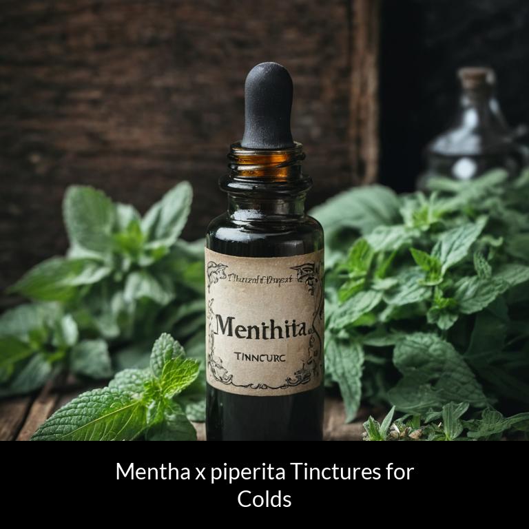 herbal tinctures for colds mentha x piperita herbs